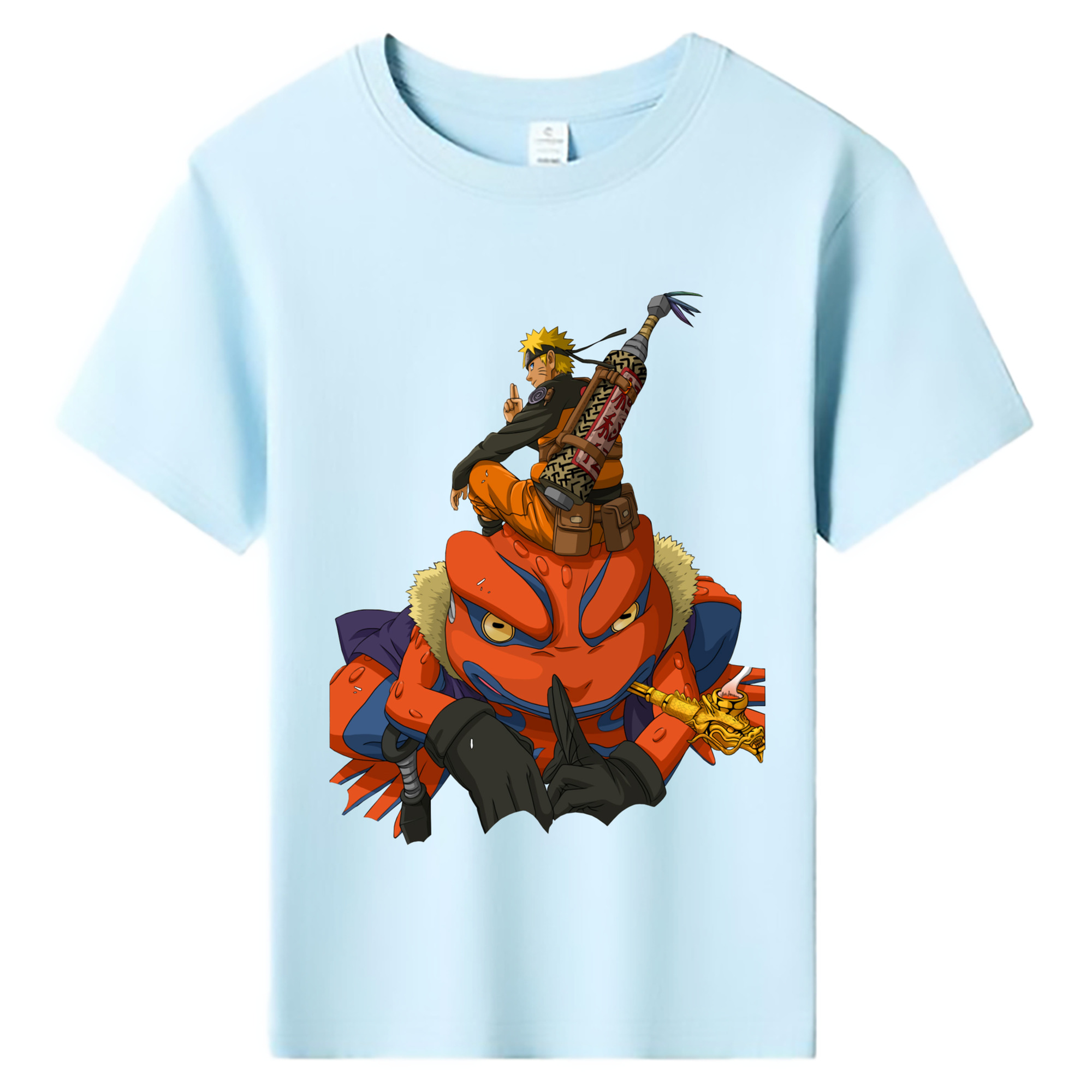 （画像用） NARUTO -ナルト- うずまき ナルト Uzumaki Naruto 綿100％キッズTシャツ（フロントプリント）